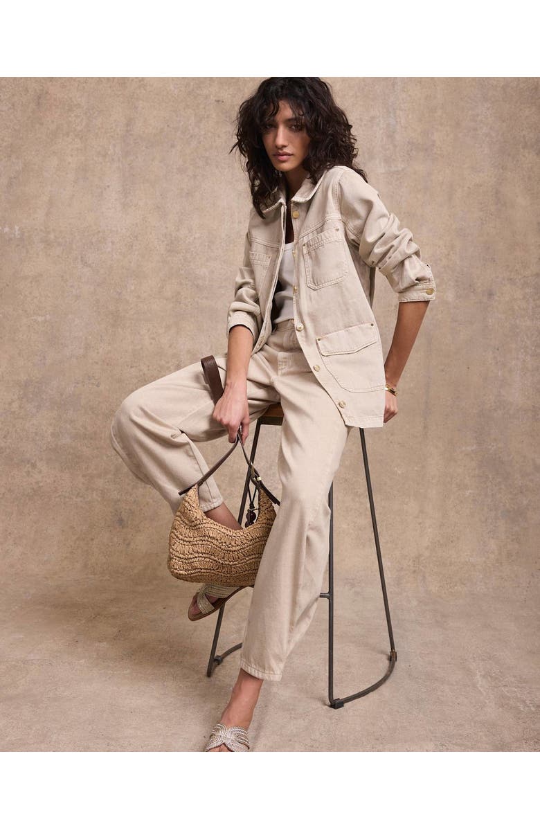 MINT VELVET Balloon Popper Jeans, Alternate, color, Neutral