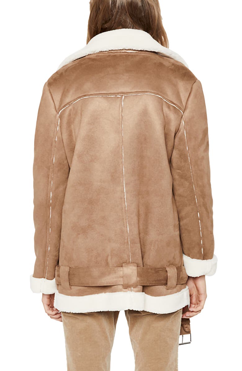 Bardot Faux Shearling Jacket, Alternate, color, 