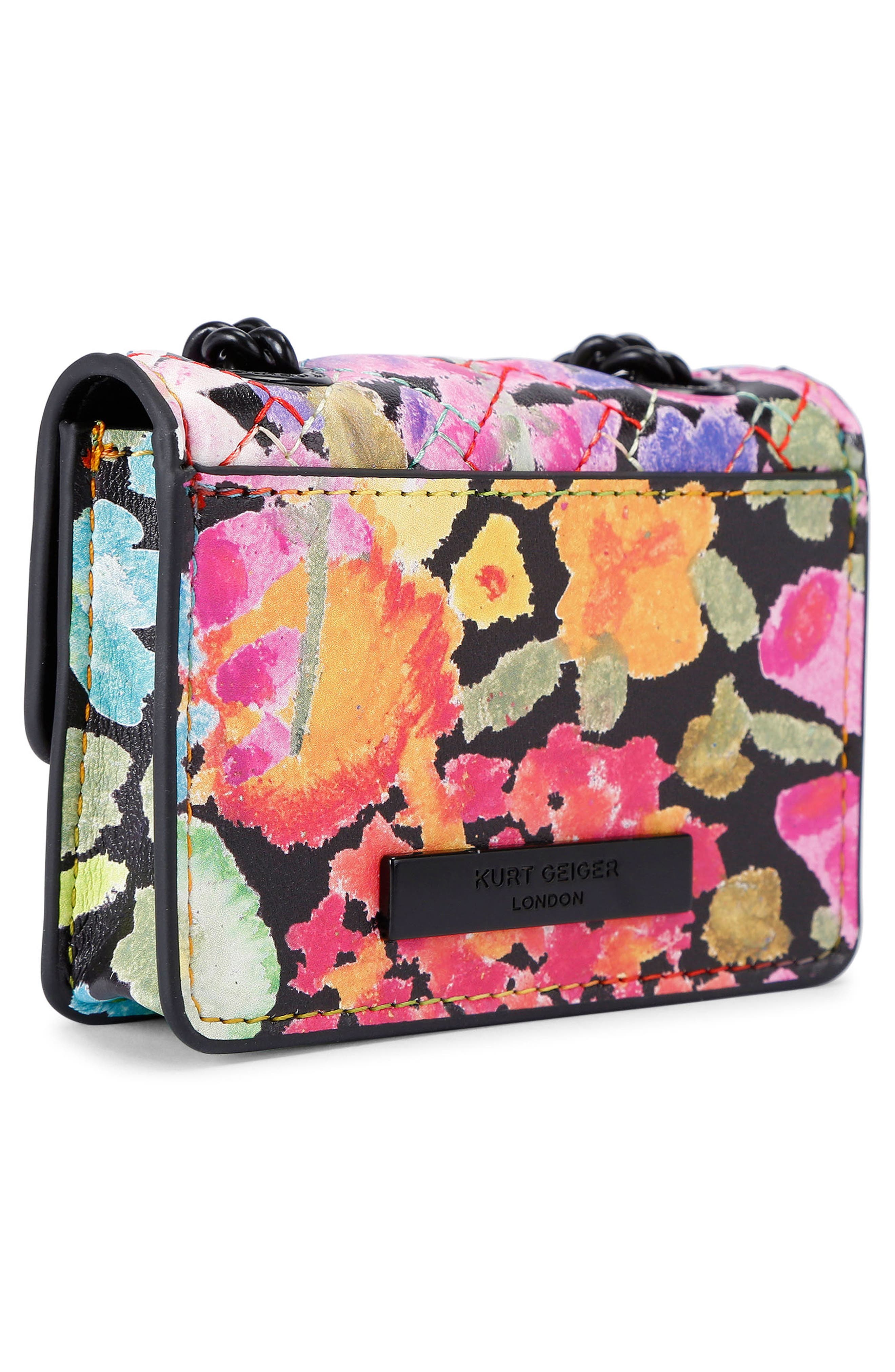Kurt Geiger London Micro Kensington Floral Crossbody Bag, Alternate, color, 