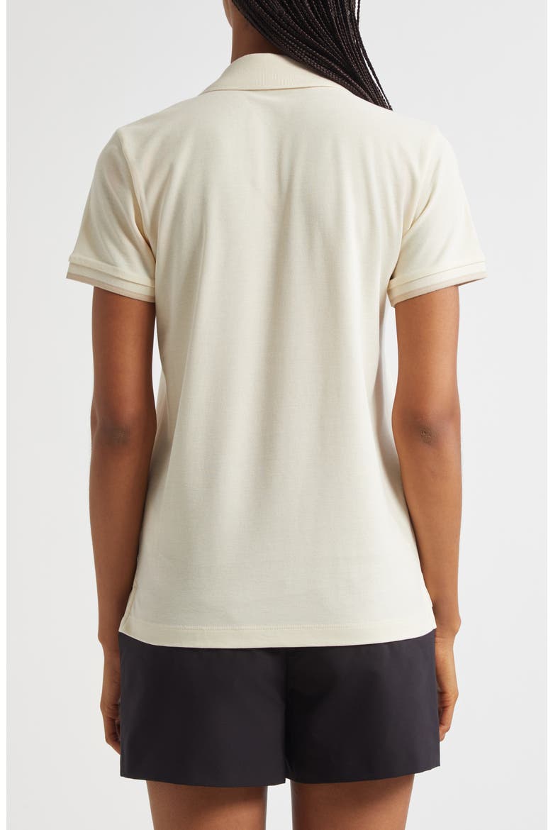 Logo Patch Cotton Piqué Polo, Alternate, color, SILK WHITE