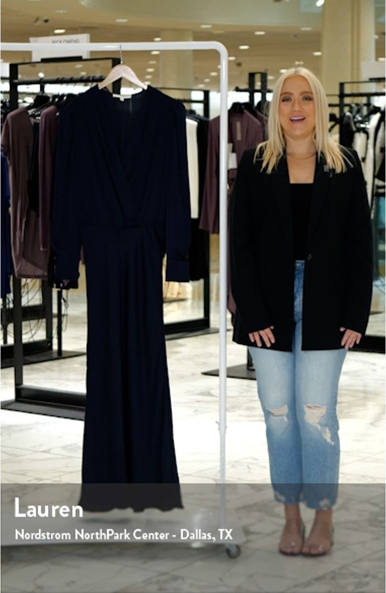 The Nita Long Sleeve Satin Maxi Dress, sales video thumbnail