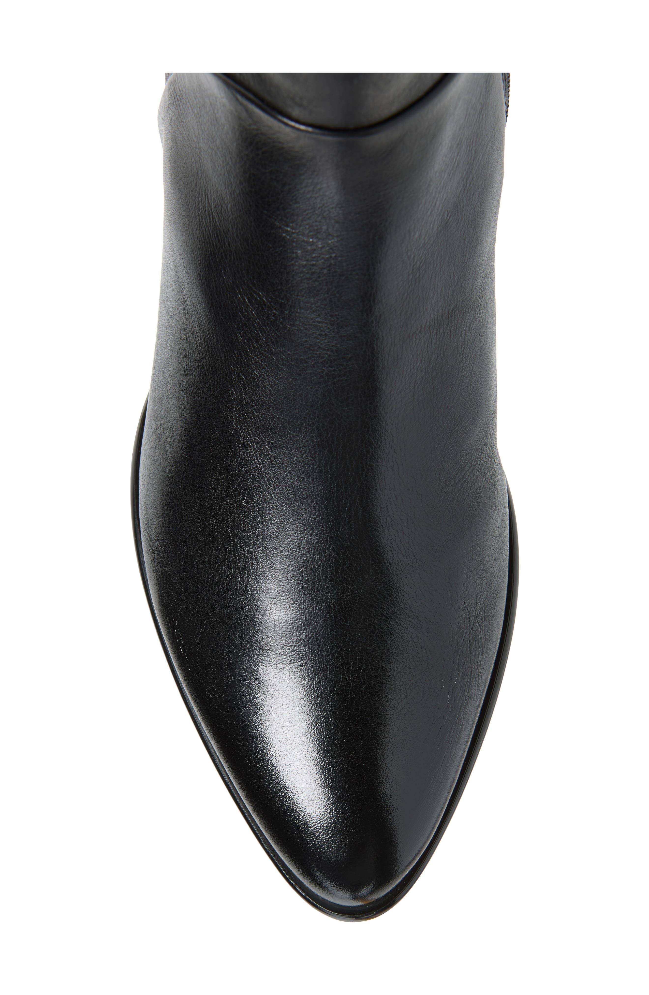 Lori Leather Ankle Bootie, Alternate, color, SHADOW BLACK-7939