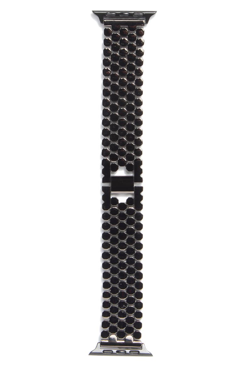 Honeycomb Apple Watch® Watchband, Alternate, color, BLACK