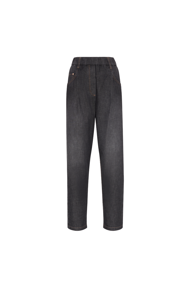 Brunello Cucinelli Five-pocket trousers, Main, color, Dark Grey