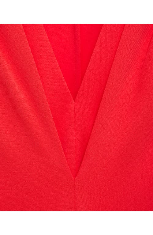 Mango Pleated Sleeveless Knit Maxi Dress In Salmon