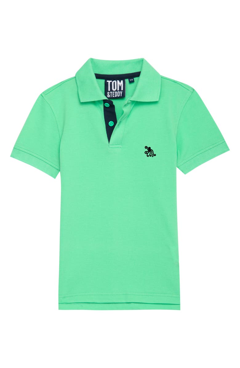 Tom & Teddy Kids' Cotton Piqué Polo, Main, color,