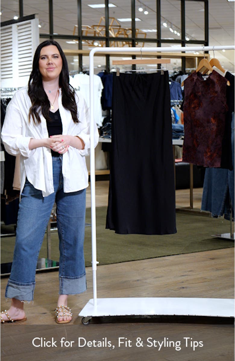 Satin Maxi Skirt, sales video thumbnail