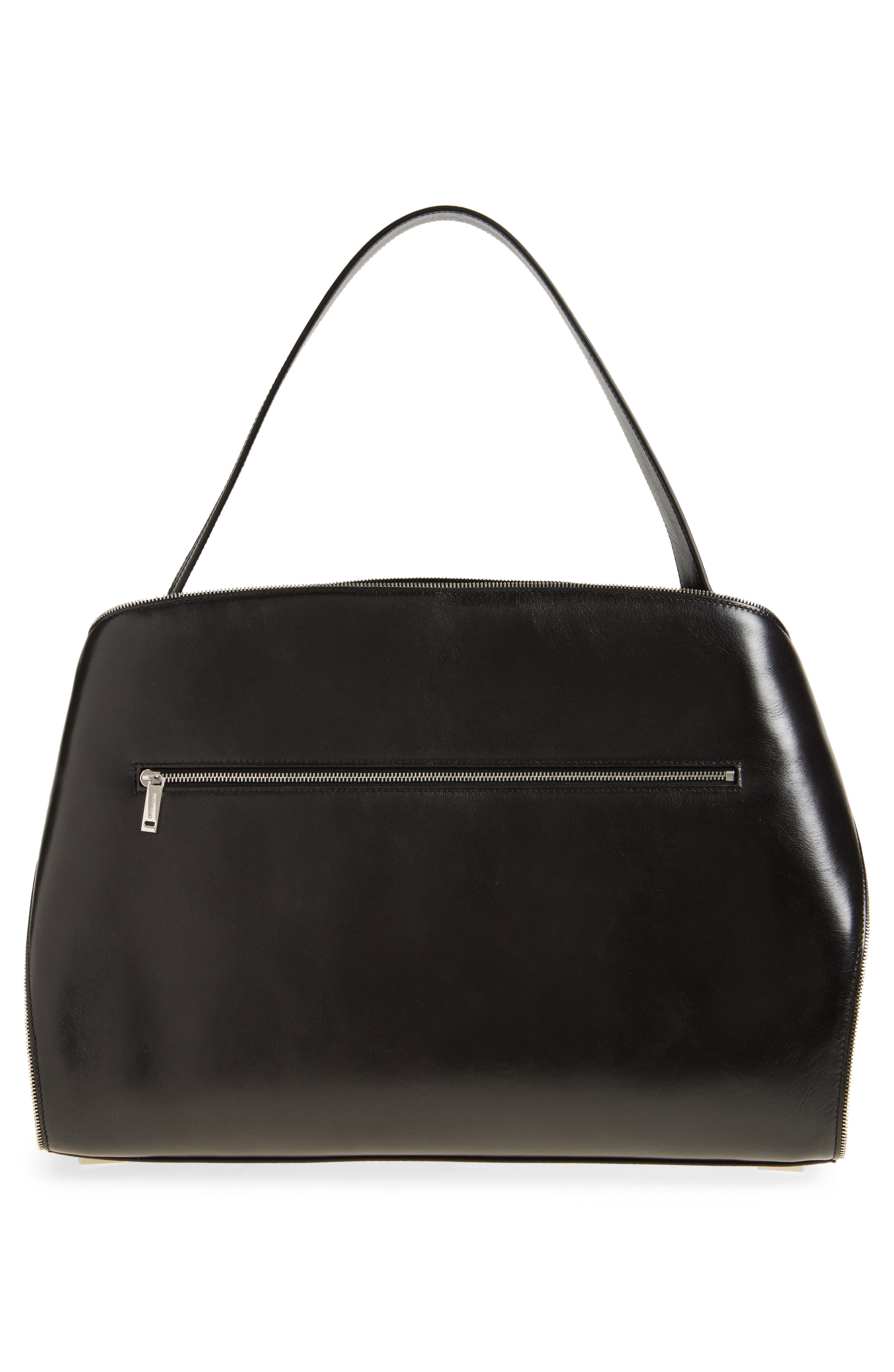 FERRAGAMO Medium Hug Multizip Shoulder Bag, Alternate, color, Nero