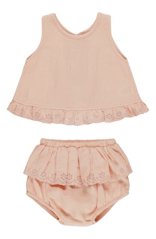 Quincy Mae Ruffle Organic Cotton Tulip Tank & Bloomers Set