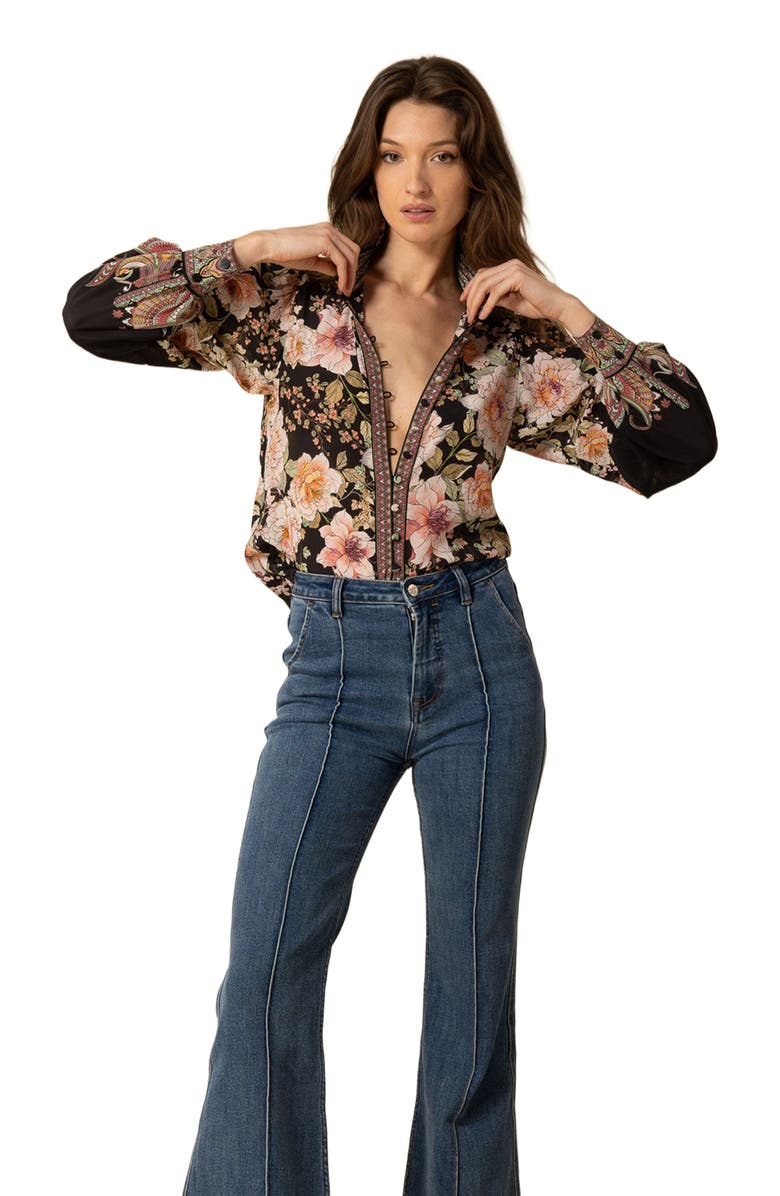 Hale Bob Hanna Silk Top, Alternate, color, 