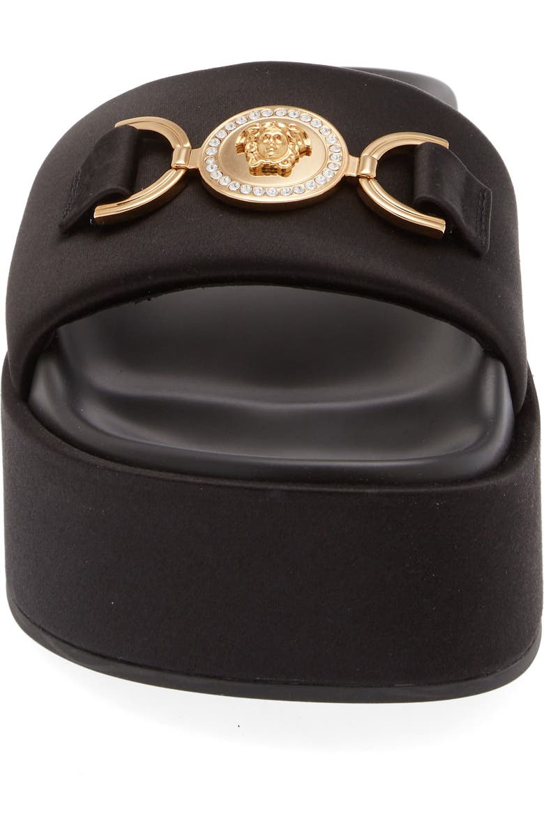 Versace Medusa Platform Slide Sandal, Alternate, color,