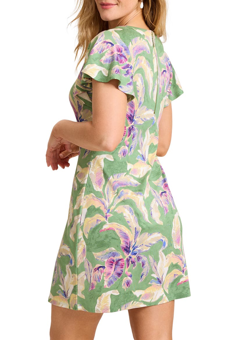 Darcy Norte Floral Stretch Ponte Dress, Alternate, color, NATURAL MINT