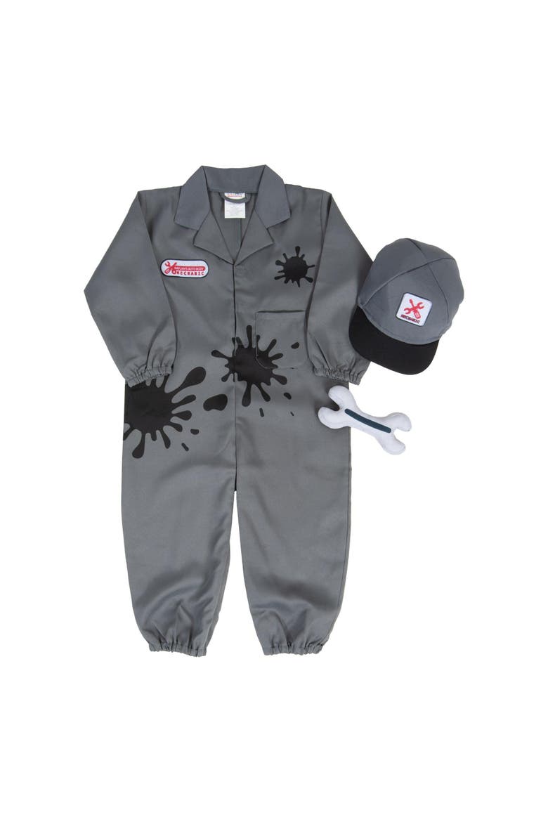 Gray Kids Mechanic Garment Career Dress Up, Main, color, Gray