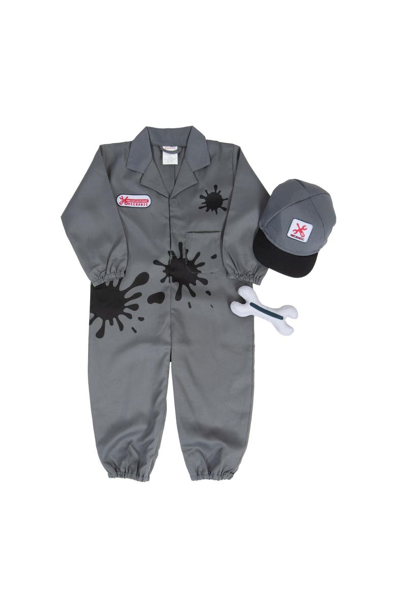 Kaplan Early Learning Company Gray Kids Mechanic Garment Career Dress Up, Main, color, Gray