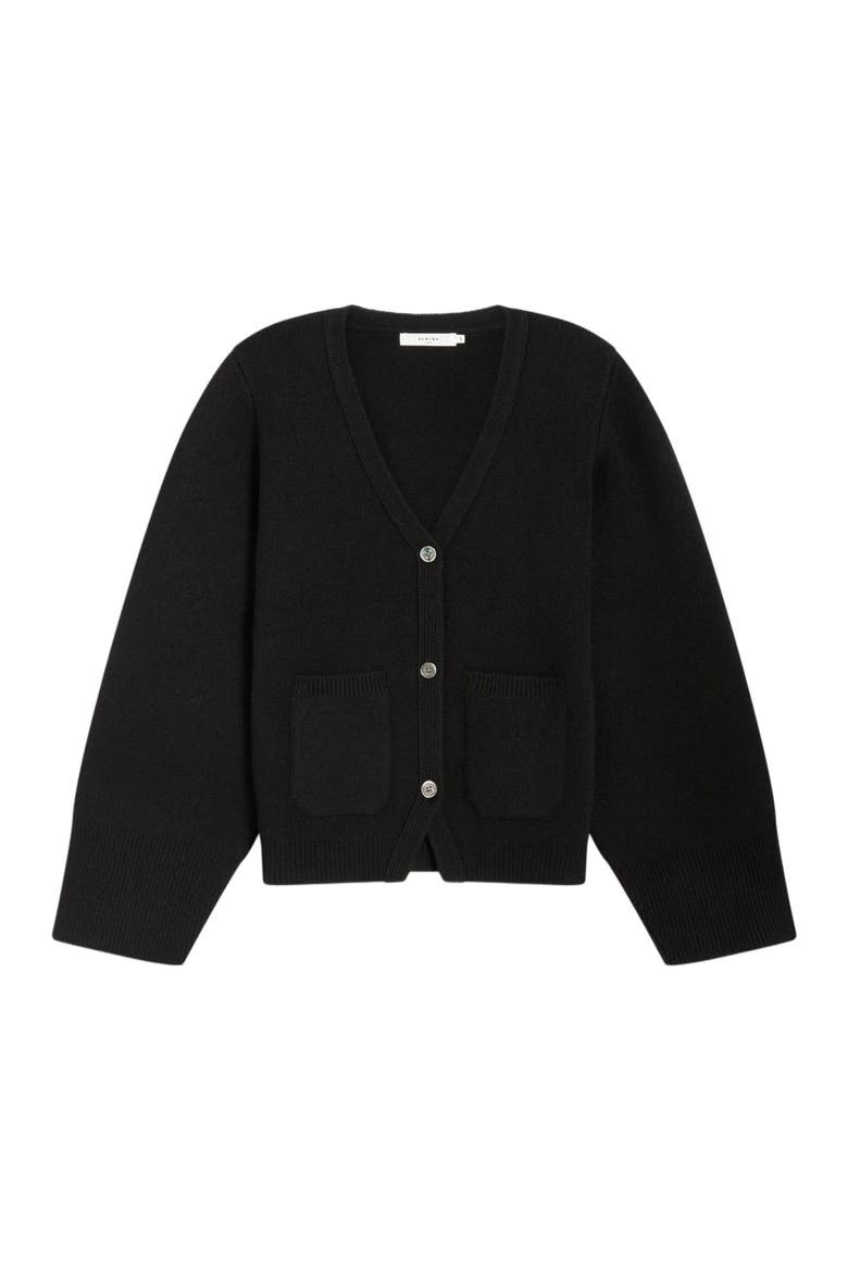 V Neck Cardigan, Alternate, color, Black