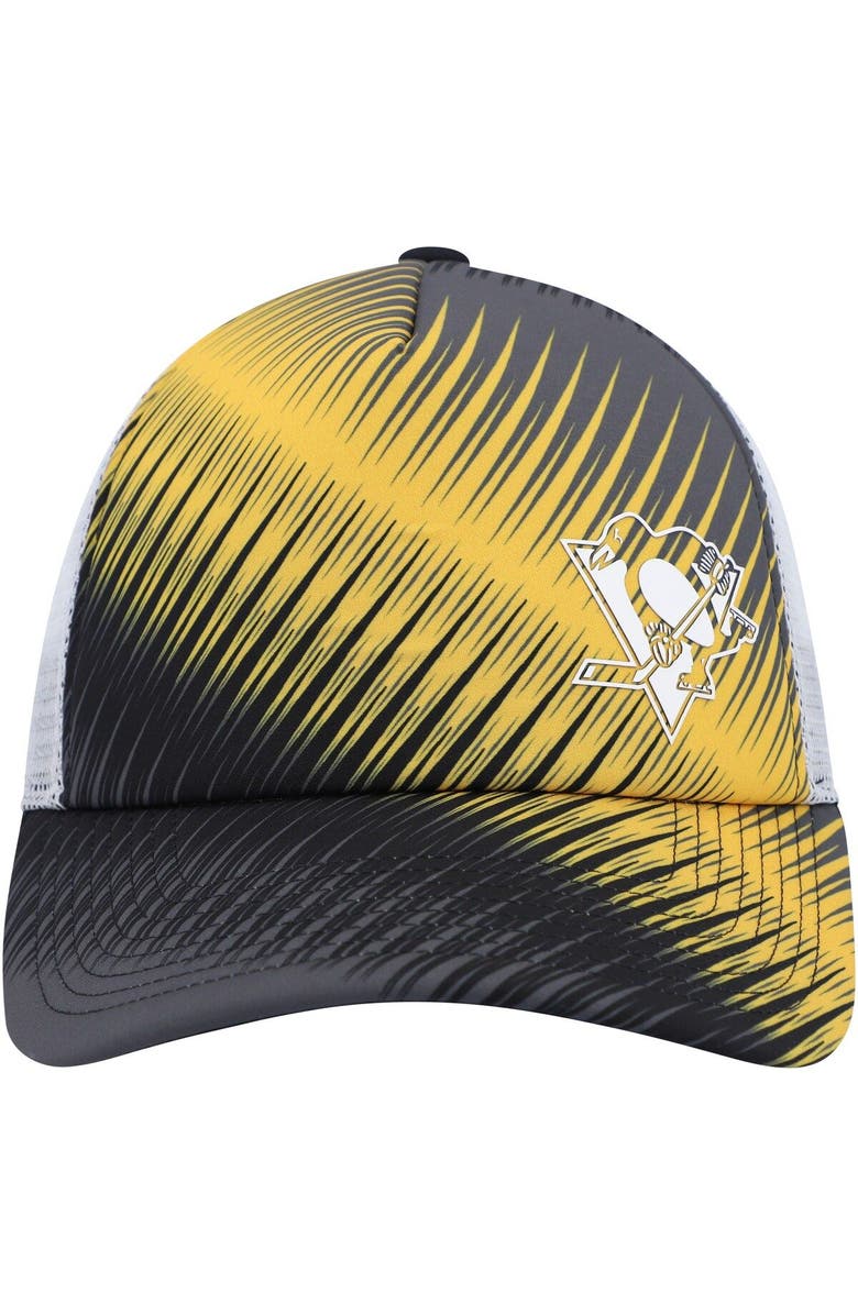 adidas Women's adidas Black/White Pittsburgh Penguins Graphic Foam Trucker Snapback Hat, Alternate, color, Black