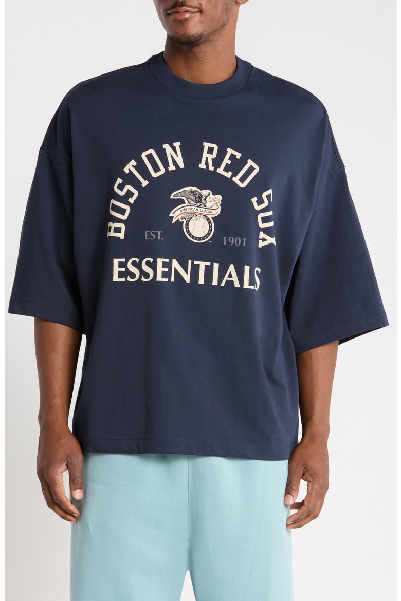 x MLB Boston Red Sox Merch Cotton Graphic T-Shirt, Main, color, DARK SAPPHIRE