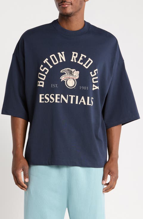 x MLB Boston Red Sox Merch Cotton Graphic T-Shirt