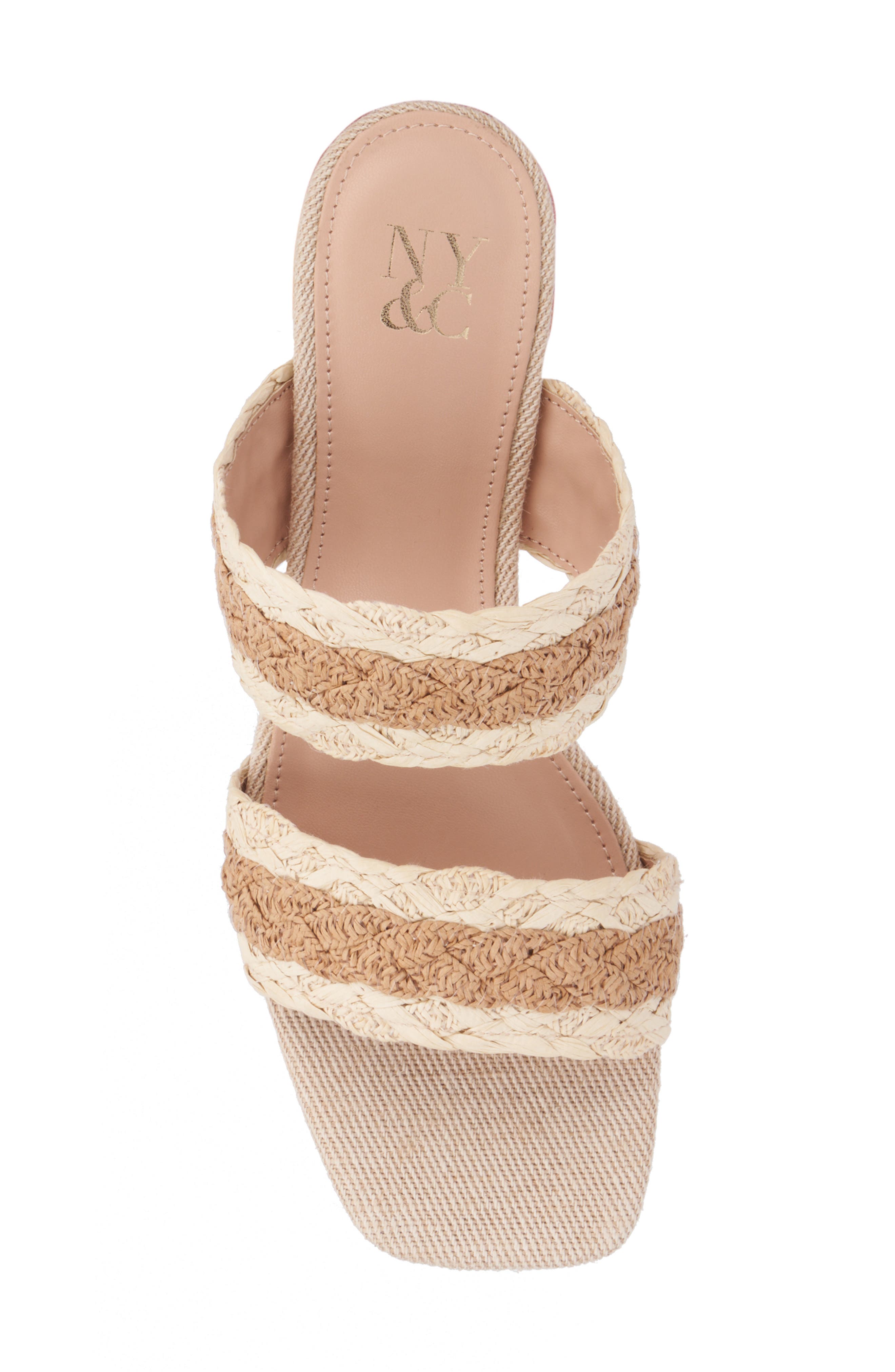 NEW YORK AND COMPANY Fala Slide Sandal, Alternate, color, Bone/Natural