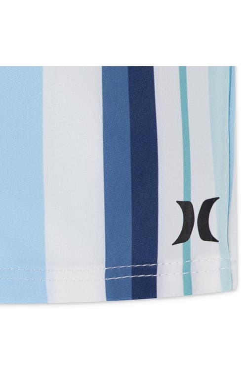 Hurley Two-piece Rashguard Swimsuit In Blue