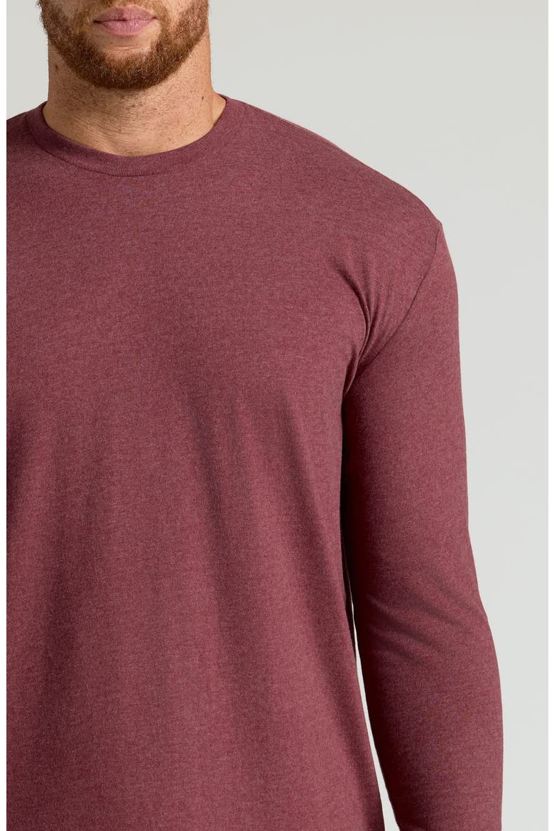 TALL CLASSIC LONG SLEEVE TEE, Alternate, color, DARK HEATHER CLOVEWOOD
