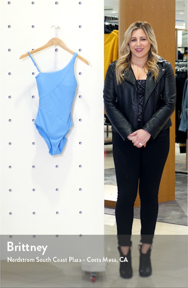 Fine Line One-Shoulder One-Piece Swimsuit, sales video thumbnail