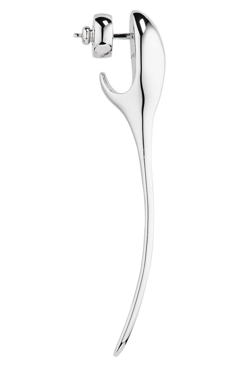 Givenchy Maple Seed Spike Earrings, Alternate, color, Silvery