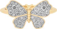 Sara Weinstock 18K Gold Diamond Butterfly Ring
