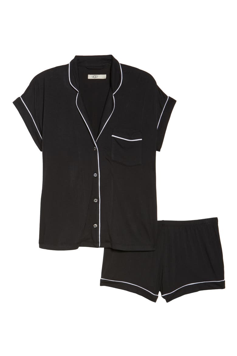 Amelia Short Pajamas, Alternate, color, BLACK