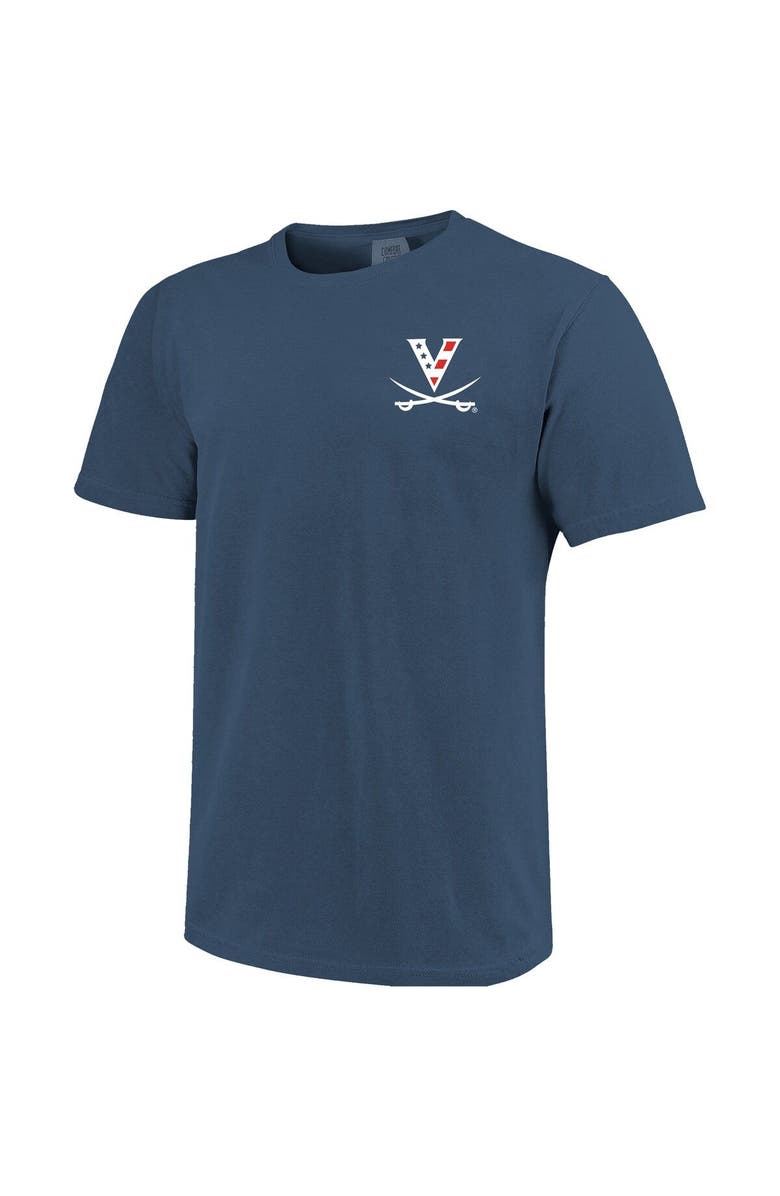 IMAGE ONE Men's Navy Virginia Cavaliers Red, White & Hoo T-Shirt, Alternate, color, Navy