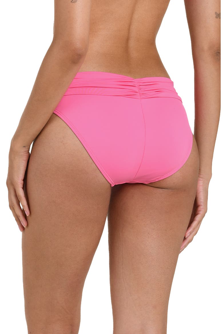 Island Goddess Hipster Bikini Bottoms, Alternate, color, ROSE PINK