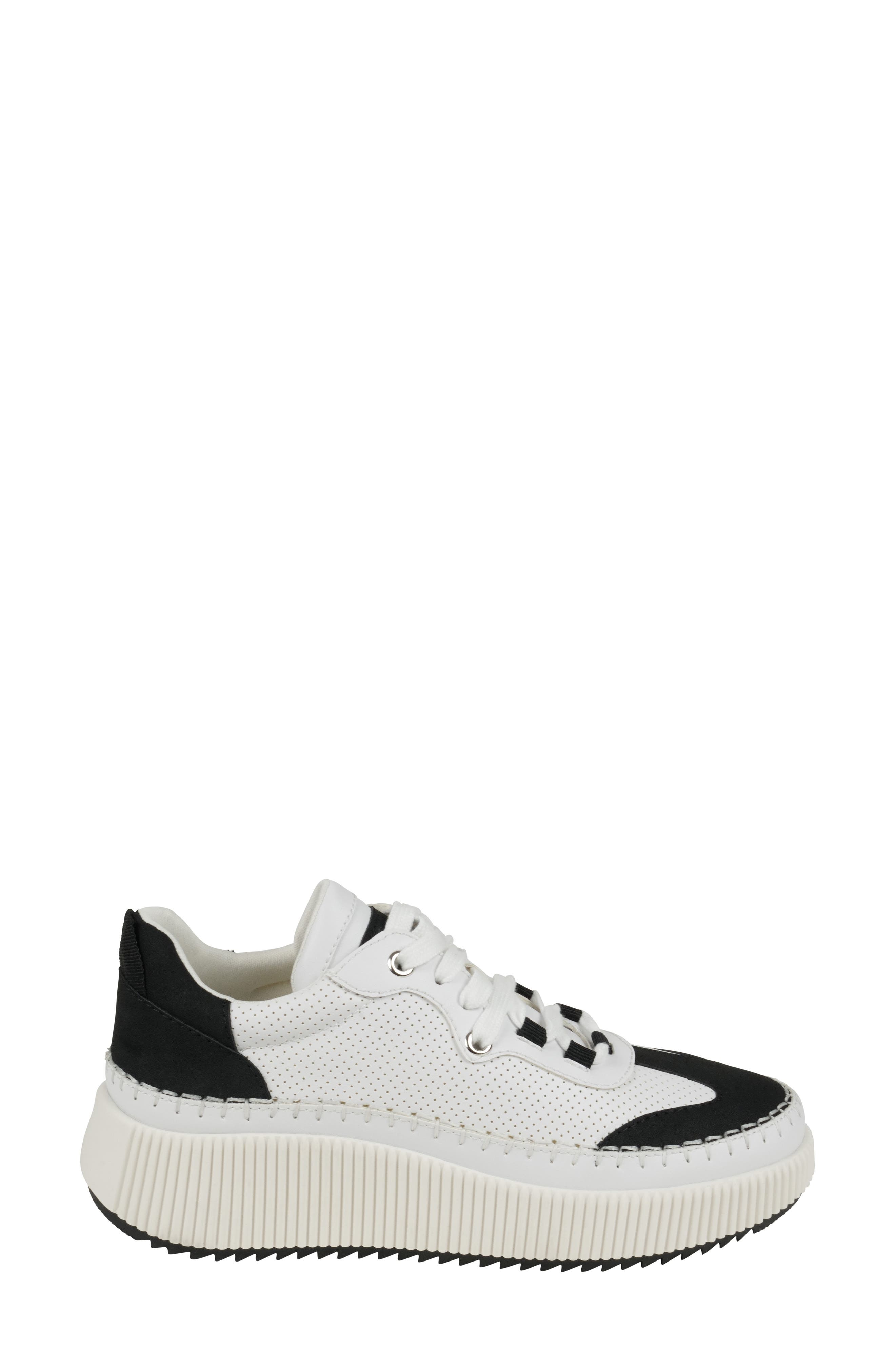 GOOD CHOICE NEW YORK Madrid Platform Sneaker, Alternate, color, Black/White