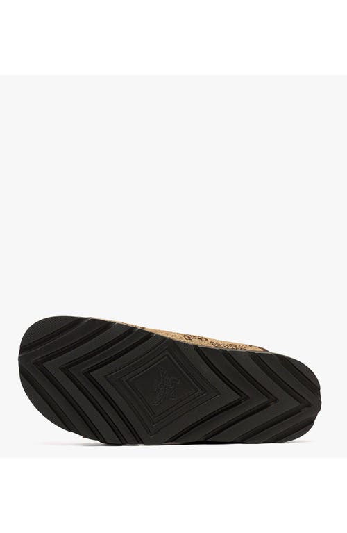 Mcm Sandals In Lauretos Raffia Jacquard In Brown