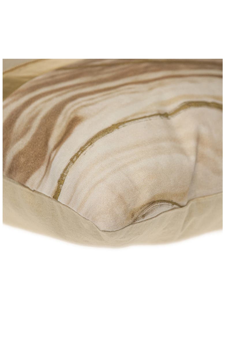 Stripe Square Accent Pillow, Alternate, color, BEIGE