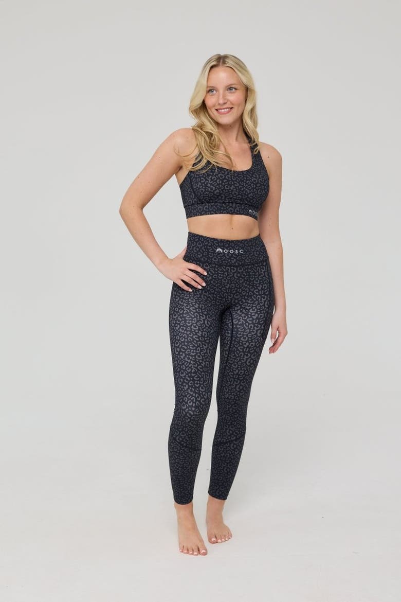 Infinite High Waisted Leggings - Black Leopard, Alternate, color, Black Leopard