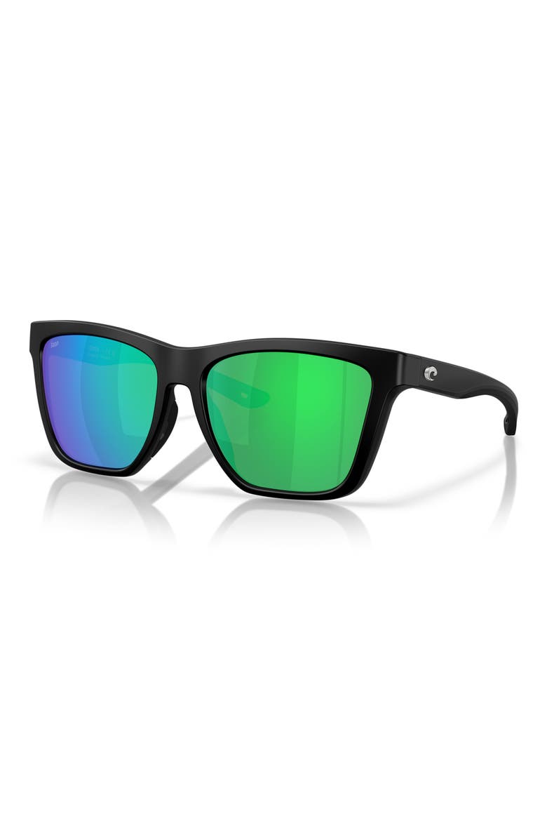 Panga II 57mm Sunglasses, Alternate, color, MATTE BLACK / GREEN