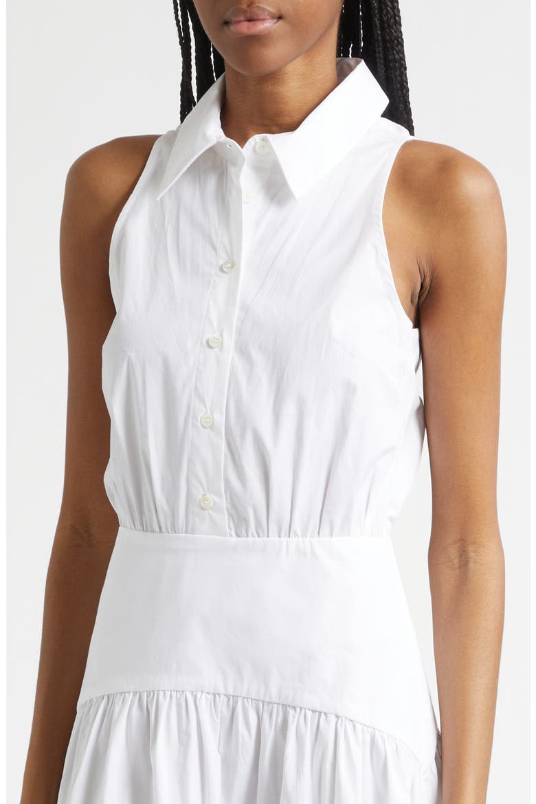 Romy Sleeveless Maxi Shirtdress, Alternate, color, WHITE