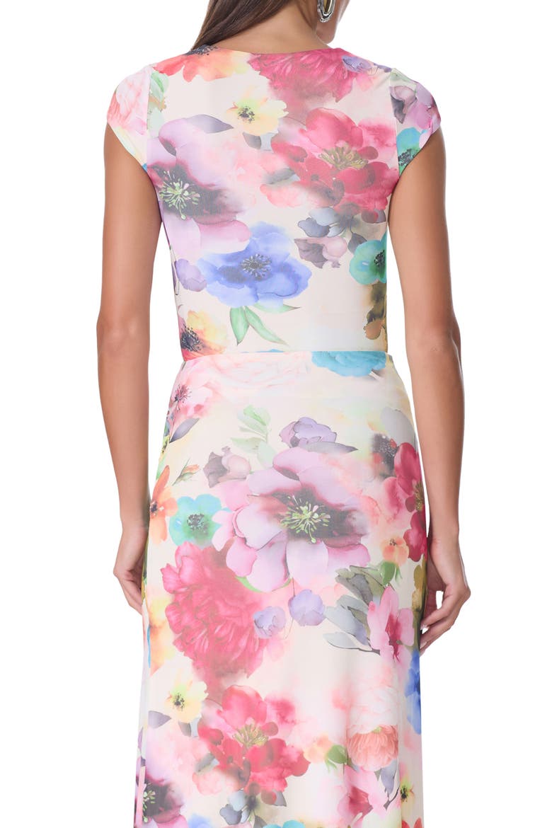 Winona Square Neck Cap Sleeve Top, Alternate, color, WATERCOLOR BLOSSOM