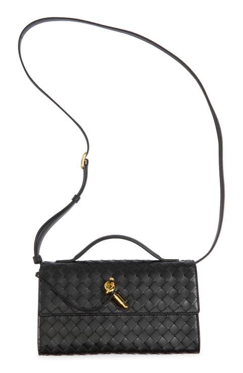 Andiamo Intrecciato Leather Top Handle Bag
