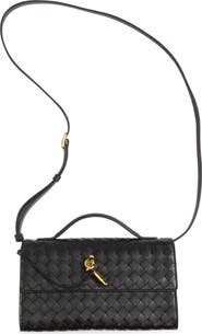 Bottega Veneta Andiamo Intrecciato Leather Top Handle Bag