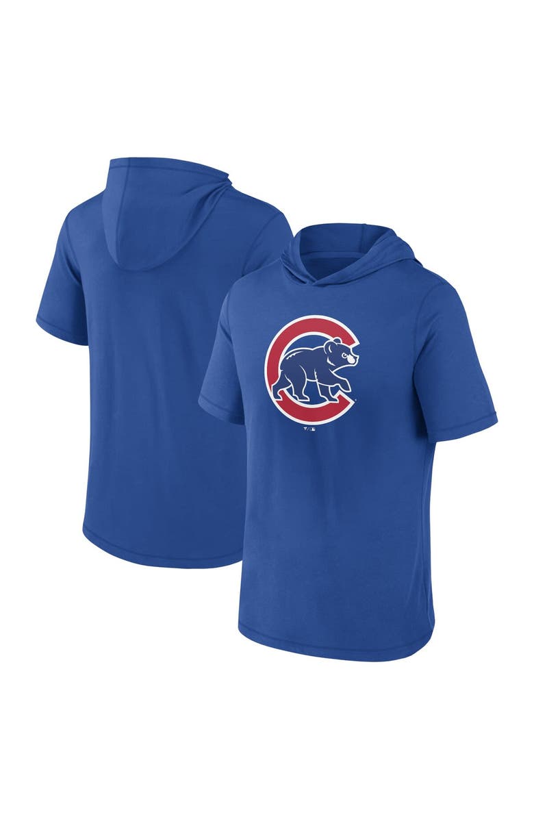 FANATICS Men's Fanatics Branded Royal Chicago Cubs Short Sleeve Hoodie T-Shirt, Main, color, Royal