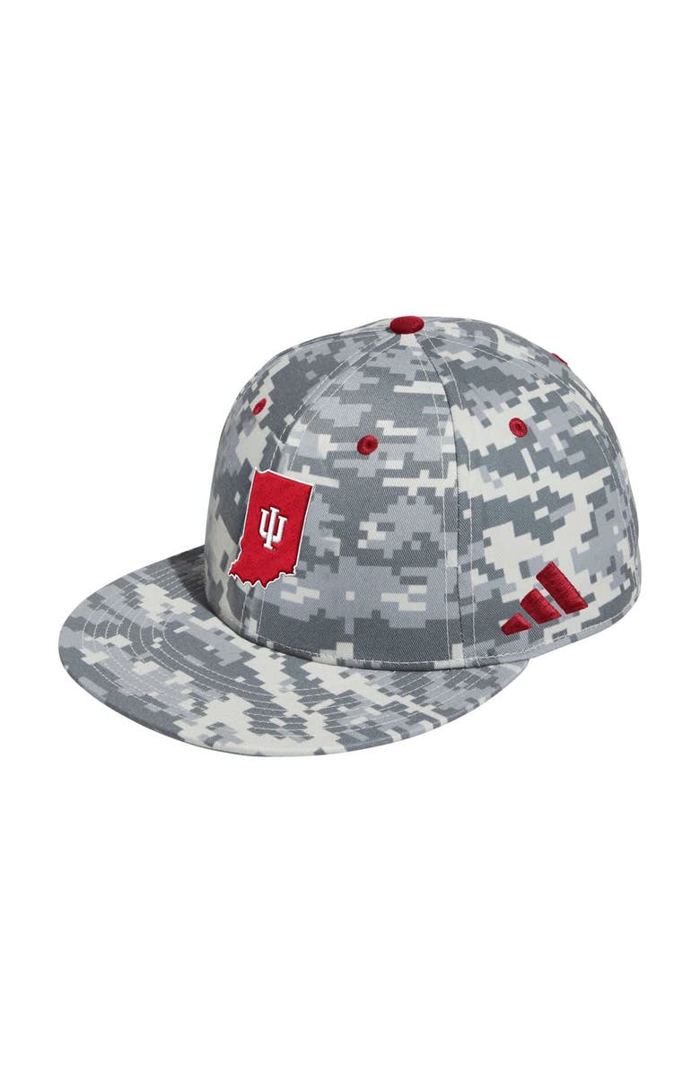 adidas Men's adidas  Camo Indiana Hoosiers On-Field Fitted Baseball Hat, Alternate, color, 