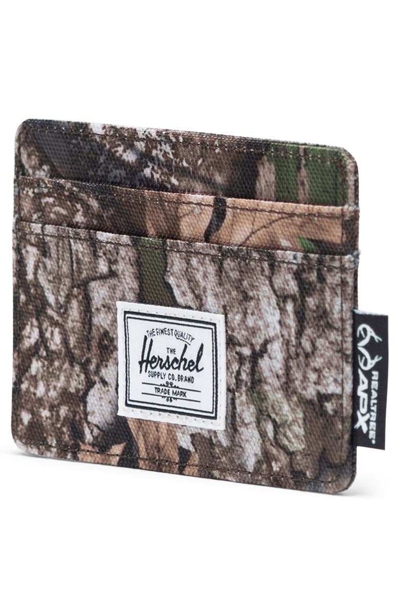 Herschel Supply Co. Charlie RealTree Camo RFID Card Holder, Alternate, color, Realtree Apx Camo