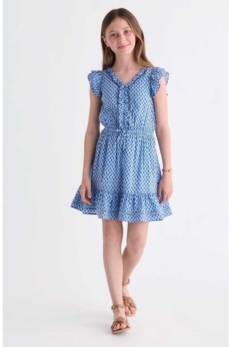 Kids' Thalia Dress, Alternate, color, SUTTON BLOCK MOON
