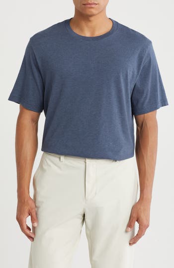 Travismathew Solid Crewneck T-shirt In Blue