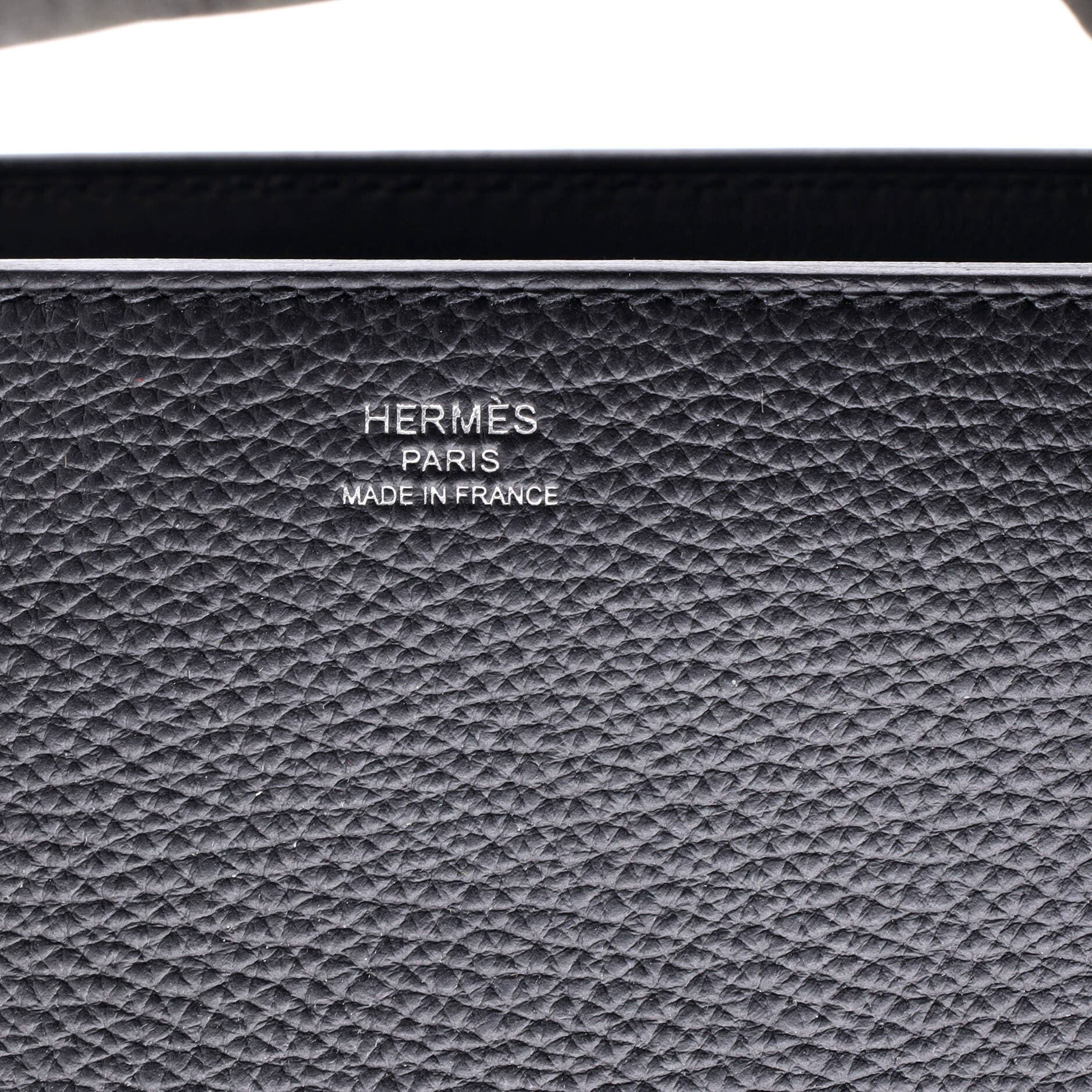 Pre-Owned Hermes Medor Handbag Togo, Alternate, color, Noir