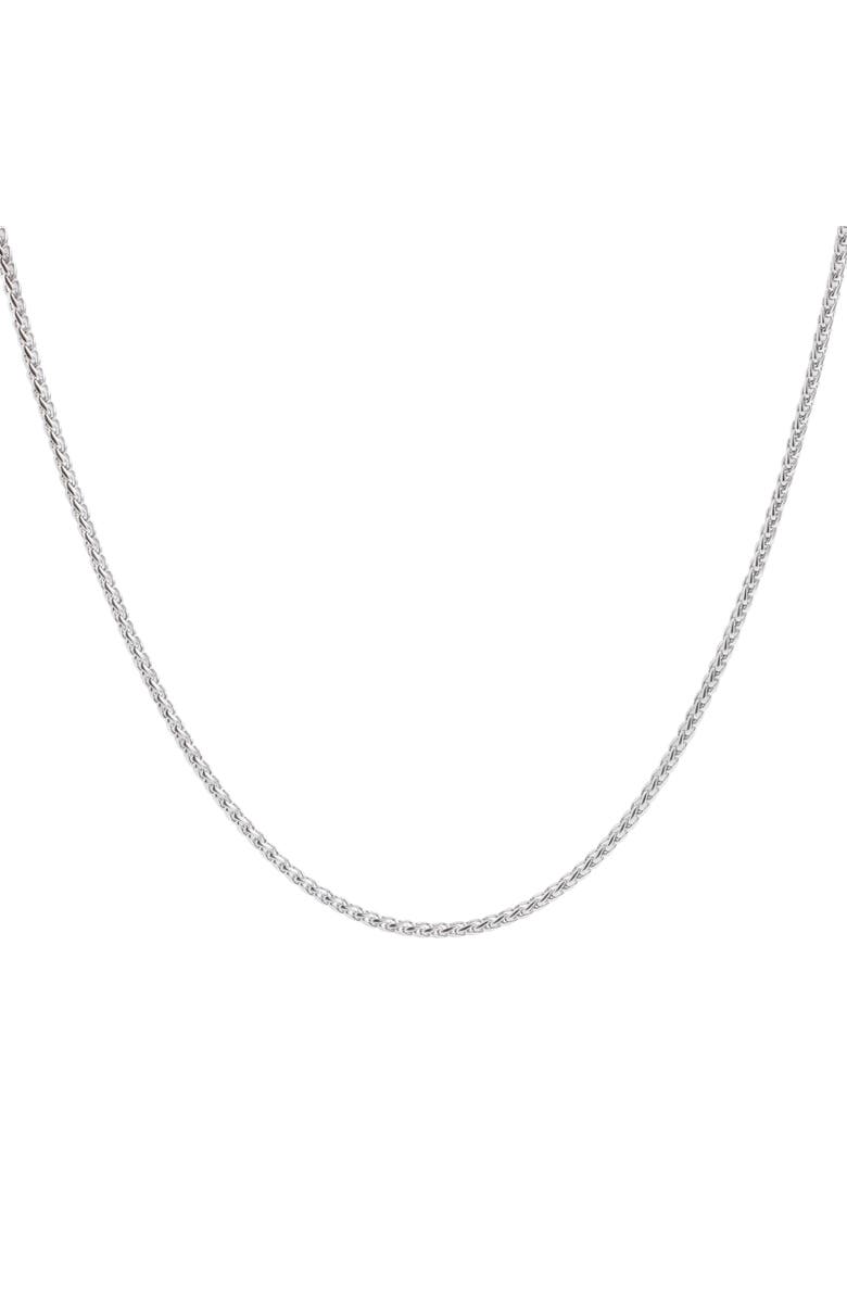 Alex and Ani Wheat Chain Layering Necklace, Main, color, Silver