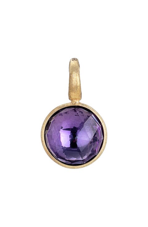 Jaipur 18K Gold Small Amethyst Pendant