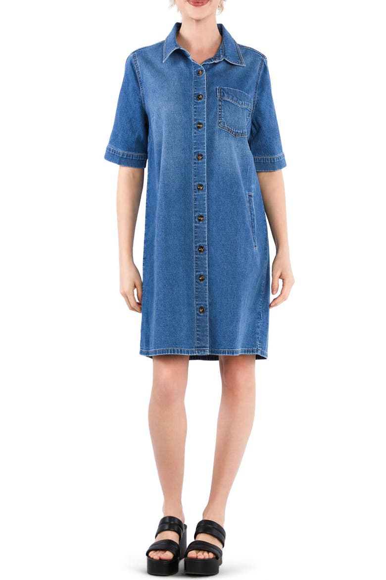 Cora Denim Shirtdress, Main, color, CORA DENIM