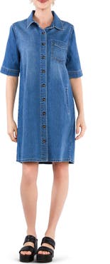 HINT OF BLU Cora Denim Shirtdress